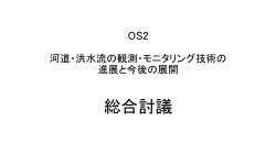 OS2 河道・洪水流の観測・モニタリング技術の 進展と今後の展開 総合討議