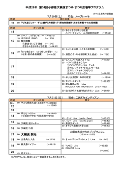 平成28年 第34回与那原大綱曳まつり・まつり広場等