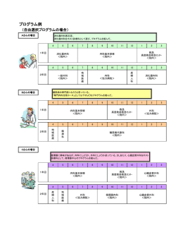 プログラム例 - 東北大学病院