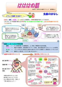 虫歯のはなし - 白河みなみ歯科クリニック