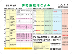 JA鈴鹿 伊勢茶栽培こよみ