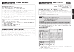 医療保障保険（団体型）（家族特約付） 団体定期
