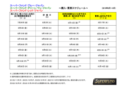 購入・買戻スケジュール - スーパーファンド・ジャパン株式会社