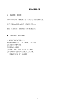 課題内容