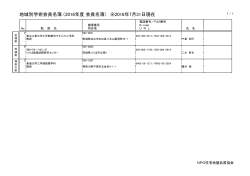 地域別学術会員名簿. - NPO 住宅地盤品質協会