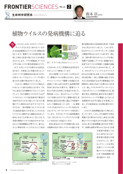 植物ウイルスの発病機構に迫る FRONTIERSCIENCES