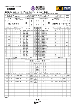 公式記録 - 柏レイソル