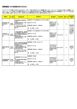募集職種（その他資格を有するもの）（PDF：89KB）