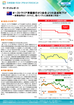 マーケットレポート オーストラリア準備銀行が3会合ぶりの追加利下げ