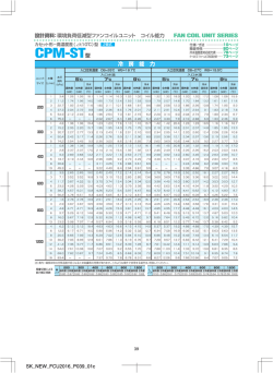 ファンコイルユニット（FCU）環境負荷低減型 CPM-  -B (A)