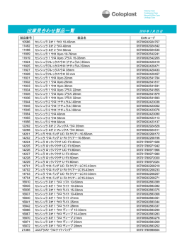 出庫見合わせ製品一覧
