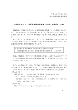 開始決定における公表資料