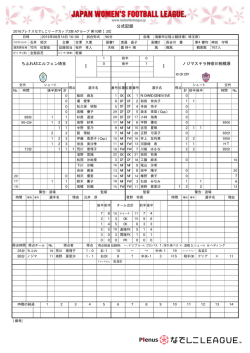 公式記録 - なでしこリーグ