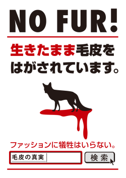 生きたまま毛皮を はがされています。 - animals move mind