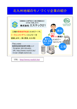 北九州地域のモノづくり企業の紹介