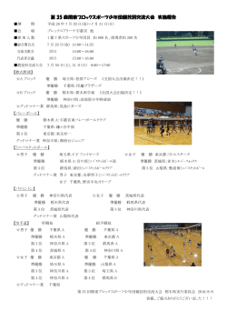 第 35 回関東ブロックスポーツ少年団競技別交流大会 実施報告