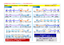 関西方面限定アクセス時刻表