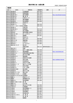 読谷村商工会 会員名簿