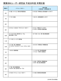 H28 関東研 年間計画