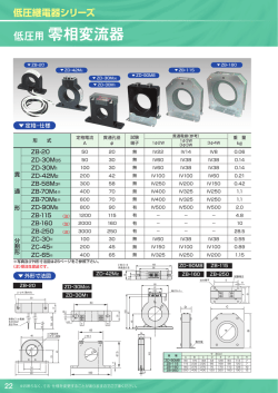 低圧用 零相変流器