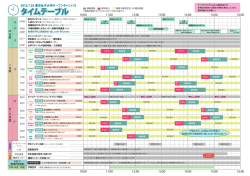 詳細スケジュール