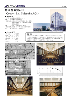静岡音楽館AOI （Concert hall Shizuoka AOI）