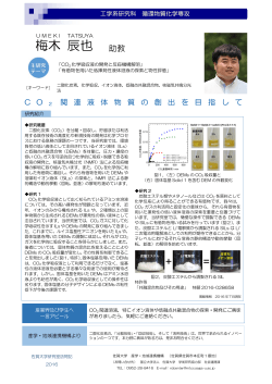 CO2関連液体物質の創出を目指して