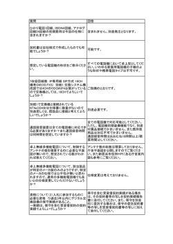 質問 回答 ひかり電話1回線、ISDN4回 線、アナログ回線24回線の初 期