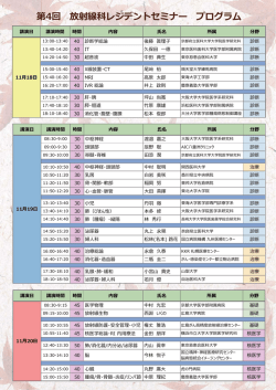 プログラム - 日本放射線科専門医会・医会 ホームページ