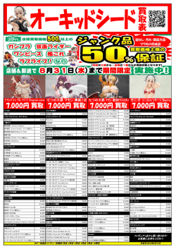 10000円 買取 7000円 買取 6500円 買取 6000円 買取
