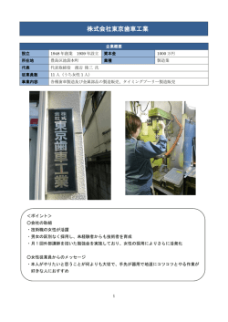 株式会社東京歯車工業