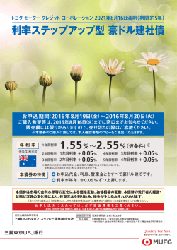 利率ステップアップ型 豪ドル建社債