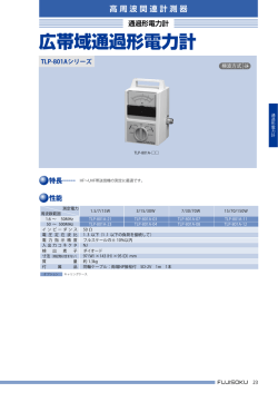 広帯域通過形電力計 電力計