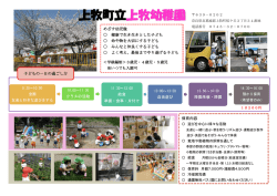 上牧幼稚園児募集