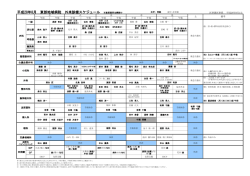 東部地域病院 外来診療スケジュール 平成28年度 （PDF ファイル 0.29MB）