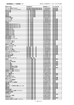 一般用医薬品コード（経済課コード）