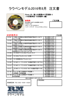 ラウペンモデル2016年8月 注文書