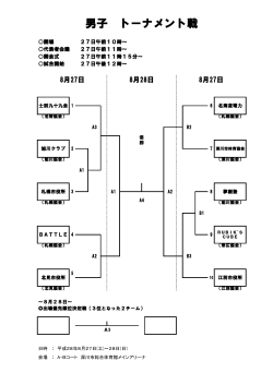 男子 トーナメント戦 - 北海道バレーボール協会
