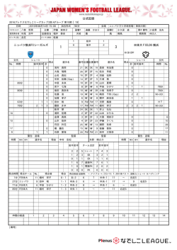 公式記録 - なでしこリーグ