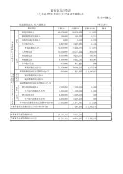 資金収支計算書（第1号の1）
