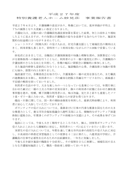 平成27年度事業報告書