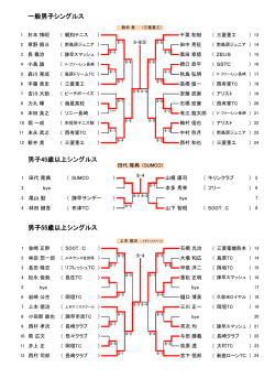 一般男子シングルス 男子45歳以上シングルス