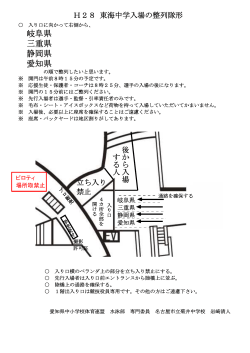Hanako-H28 東海中学入場の整列隊形