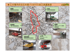 上川管内の主な木質バイオマス加工流通施設