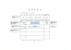 譲渡証明書 記入例