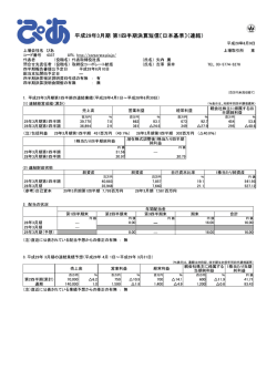 詳細は決算短信をご覧下さい