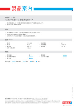 製品案内 - tesa