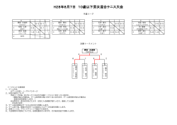 H28年8月7日 10歳以下男女混合テニス大会