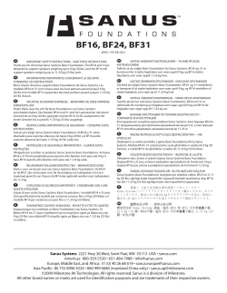 BF16, BF24, BF31 - Milestone AV Technologies
