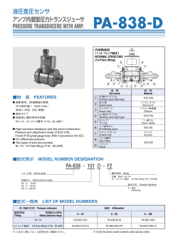 PA-838-D Catalog